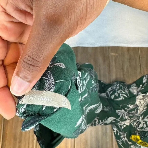 Marrfinno Womens Green Jungle Print Animal Print Jumpsuit SIZE M - Picture 4 of 8